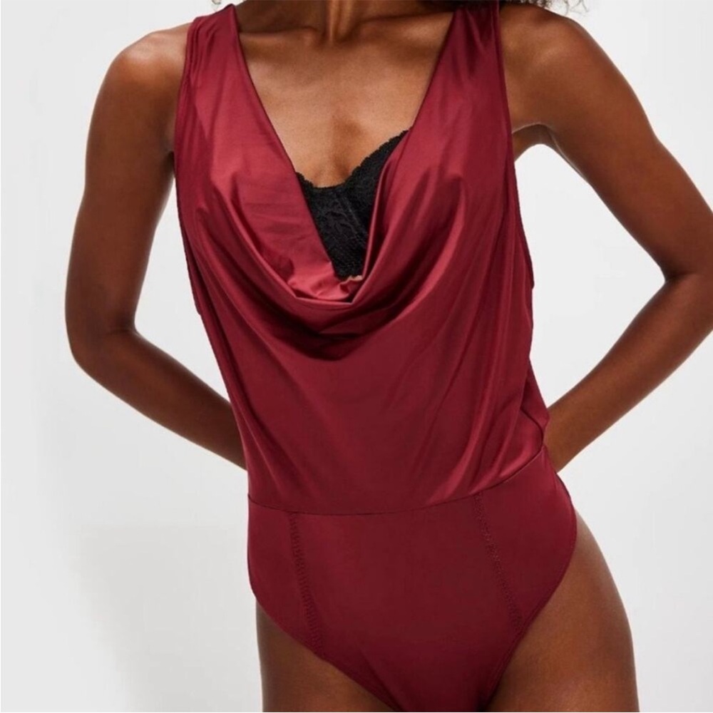 FP intimately When and Where Burgundy Bodysuits Size XS